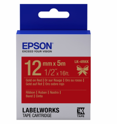 Epson Labelworks 12mm - Κόκκινο Σατινέ