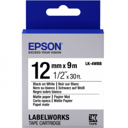 Epson Labelworks 12mm - Λευκή Χάρτινη