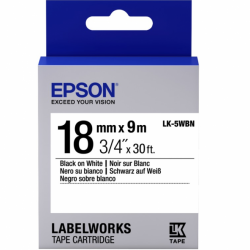 Epson Labelworks 18mm - λευκή